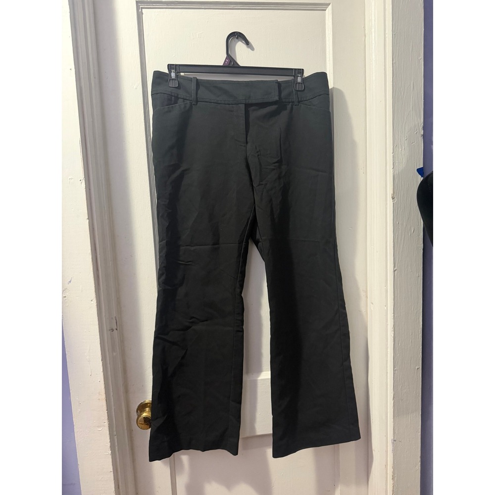 Mossimo Black Stretch Dress Pants Womens 14 Straight Leg Professional Workwear